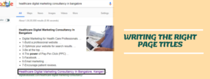 Writing the right page titles | Best Digital Marketing Courses in Bangalore